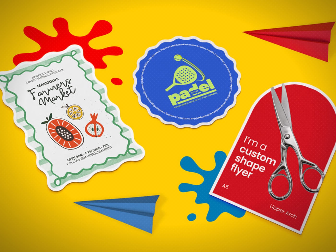 Custom Shape Flyers
