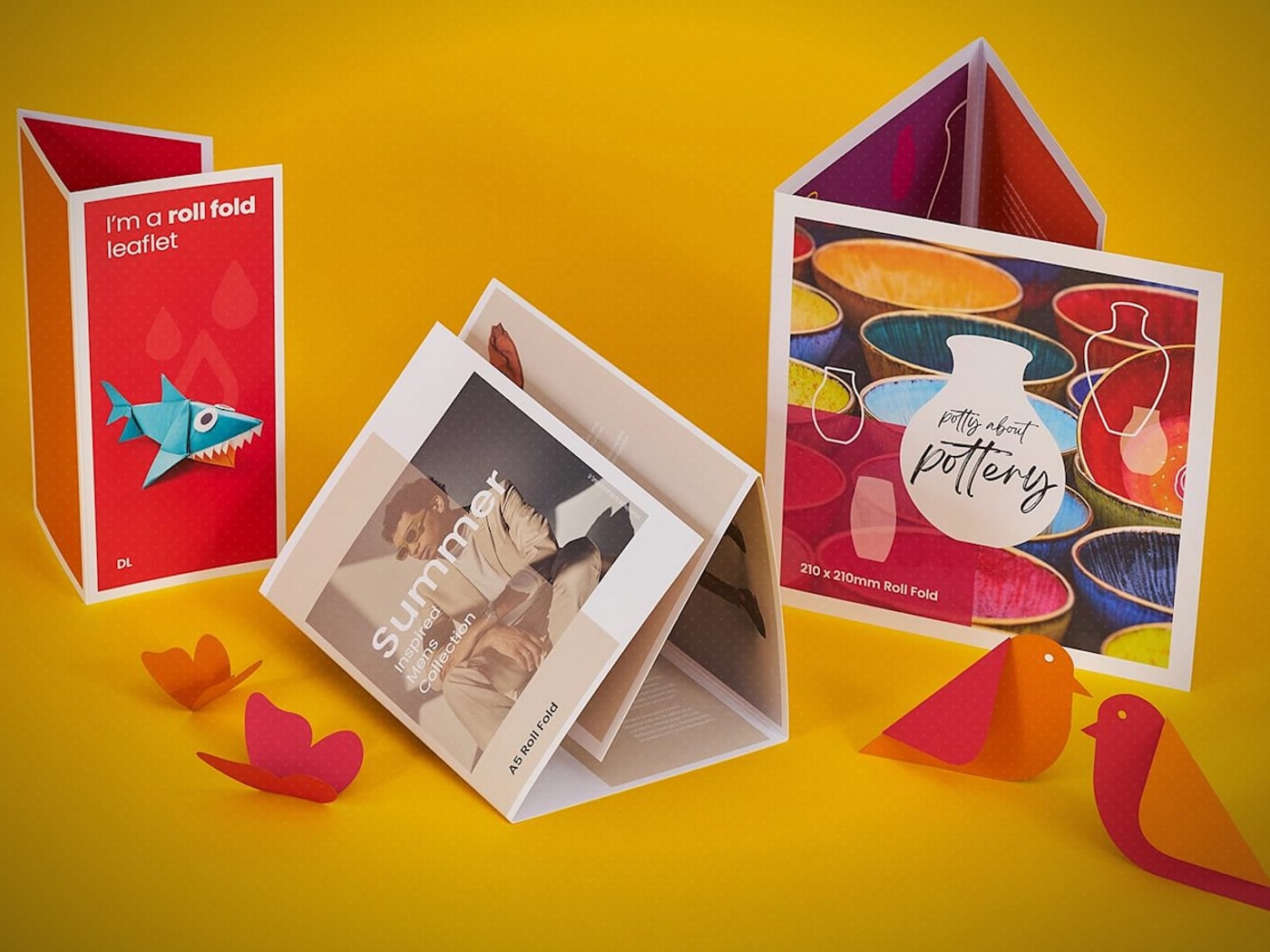 Roll Fold Leaflets 